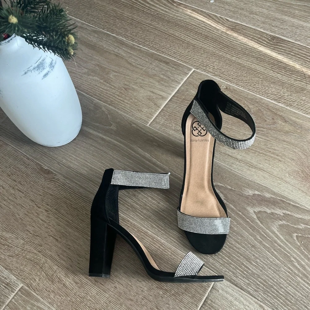 Sparkly Black Heels - Picture 1 of 3